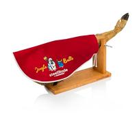 Couvre-jambon Kukuxumusu couleur noire - Coton 50% - Housse à jambon 55 cm - Idéal aussi bien pour les jambons que les palettes - Modèle Jingle Balls