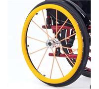 Couvre-Jante pour Fauteuil Roulant, Améliorez l'adhérence et la traction des jantes de fauteuil roulant et des accessoires for fauteuils roulants(Yellow,22in)