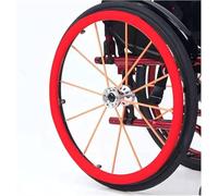 Couvre-Jante pour Fauteuil Roulant, Housse de protection en silicone for roue arrière de fauteuil roulant de sport, coussinets de caisse claire for roue à main(H 24 INCH)