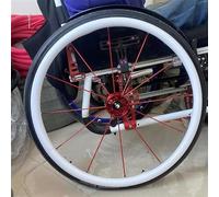 Couvre-Jante pour Fauteuil Roulant, Manchon de protection for roue arrière de fauteuil roulant de 22 pouces, antidérapant, résistant à l'usure, confortable/facile à nettoyer(C)