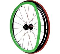 Couvre-Jante pour Fauteuil Roulant, Manchon de protection for roue arrière de fauteuil roulant de 22 pouces, antidérapant, résistant à l'usure, confortable/facile à nettoyer(I)
