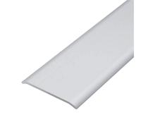 Couvre joint de dilatation aluminium argenté mat autocollant (L= 250cm, l= 60 mm)