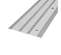 Couvre joint de dilatation aluminium argenté mat percé (L= 250cm, l= 100 mm)