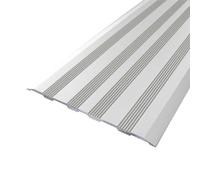 Couvre joint de dilatation aluminium naturel autocollant (L= 250cm, l= 120 mm)