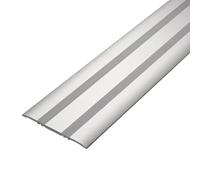 Couvre joint de dilatation aluminium naturel autocollant (L= 250cm, l= 80 mm)