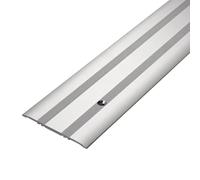 Couvre joint de dilatation aluminium naturel percé (L= 250cm, l= 80 mm)