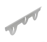 Couvre-joints de cuisinière en acier inoxydable, résistant à la chaleur, avec ressort antidérapant, scelle les espaces entre la cuisinière et le comptoir pour un nettoyage facile, argenté, 35 cm