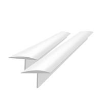Couvre-joints en silicone pour cuisinière - Remplissage flexible pour espaces de 4 à 25 mm - Joint les déversements entre les appareils et les plans de travail (blanc, 53,3 cm)