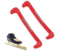 Couvre-lames de hockey, protections de patins à glace, pour patinage artistique, couvre-lames de protection réglables, pour patins de hockey, accessoires de chaussures de patinage de vitesse (rose)