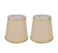 Couvre-lampe en tissu pour les ampoules E14 - Portez un matériau soyeux, transmission de lumière douce sans éblouissement, protection sûre, idéal pour l'étude de la salle de