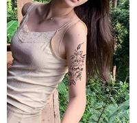 Couvre Les Cicatrices, Les Bras De Fleurs Unis, Les Bras De Fleurs, Les Tatouages Temporaires À Base De Plantes, Les Faux Hommes Et Les Femmes Semi-Permanents, D'Une Durée De 2 Semaines
