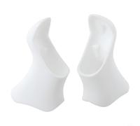 Couvre-levier de vitesse ergonomique en silicone pour leviers de frein de vélo ST2300 3400 Design confortable et antidérapant (blanc)