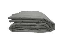 Couvre-lit 100% Polyester Acier/Argent 230 x 260 cm - Gamme SOHO - POYET MOTTE