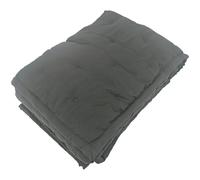 Couvre-lit 180x240 cm CELESTE velours piquage points brodés gris Anthracite