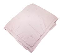 Couvre-lit 180x240 cm CELESTE velours piquage points brodés rose