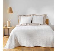 Couvre-Lit & 2 Housses de Coussin "Cassandra" 220x240cm Naturel