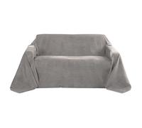 Couvre-lit 210x280 cm Jeté de canapé en daim gris