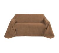 Couvre-lit 210x280 cm Jeté de canapé en daim marron