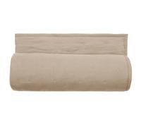 Couvre-lit 220x240 cm CELESTE velours piquage points brodés loutre