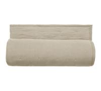 Couvre-lit 220x240 cm CELESTE velours piquage points brodés Naturel