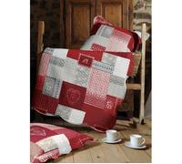 Couvre Lit - Arkansas R - 2m40 x 2m60 - Rouge - Synthétique - Réversible