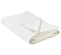 Couvre-lit avec Motif Gaufré 220 x 200 cm en Coton Beige Clair Ragala