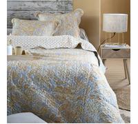 Couvre-lit avec taies d'oreiller motif perse Jaune moutarde 240x220 cm