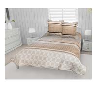 Couvre lit boutis coton 220x240 cm AMANDA + 2 TO avec 2 taies d'oreiller