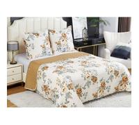 Couvre-lit Boutis épais matelassé 220x240cm avec 2 Taies 65x65cm B-1-157