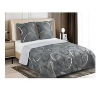 Couvre-lit Boutis épais matelassé 220x240cm avec 2 Taies 65x65cm B-1-184