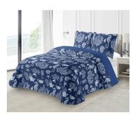 Couvre-lit Boutis épais matelassé 220x240cm avec 2 Taies 65x65cm M23-6061