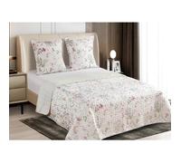 Couvre-lit Boutis épais matelassé 240x260cm avec 2 Taies 65x65cm B-2-212