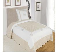 Couvre lit boutis Peaceland + taie(s) assortie(s) 180x240 cm Peaceland Lin
