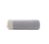 Couvre-lit boutis Todocama 100% coton recyclé - Jetée de lit gris, multifonction, fabriqué en Espagne