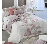 Couvre-lit Cape LINNEO - Lit 150 cm - Couleur rose C02
