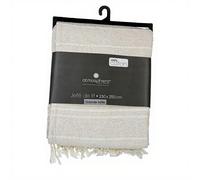 Atmosphera Jeté de lit Anjali coton blanc ivoire 230x250 cm