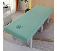 Couvre Lit de Massage Housse de Protection Complète pour Table de Massage Spa Draps de Massage Couvre Lit de Salon de Beauté Green 60x190cm(N)