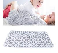 Couvre-lit de voyage portable, couche-culotte douce et confortable pour bébé, excellent artisanat éducation précoce enfant éducatif pour la maison(White hollow circle)