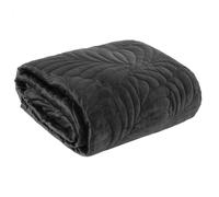 Couvre-lit décoratif 170x210 Ria 4 draps noirs en velours Eurofirany