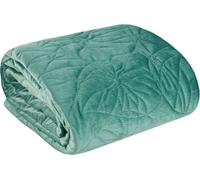 Couvre-lit décoratif 220x240 Salvia 1 vert sauge avec motif nénuphar Collection limitée Eurofirany