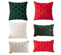 Couvre-lit décoratif en matériau doux pour ajouter du confort à n'importe quelle pièce (blanc 114 x 114 cm)