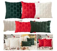 Couvre-lit décoratif en matériau doux pour ajouter du confort à n'importe quelle pièce (vert 114 x 114 cm)