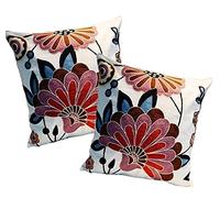 Couvre-lit décoratif, taie d'oreiller, housse de coussin, l'arbre de vie, 45 cm x 45 cm, brodée, en coton, canapé, fauteuil, voiture, par Zuodu