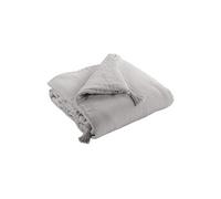 Couvre-lit double gaze de coton gris 150x150 cm