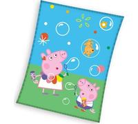 Couvre-lit en microfibre Carbotex 130x170 Peppa Pig bleu C24