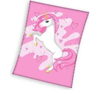 Couvre-lit en microfibre Carbotex 150x200 rose licorne C24