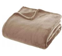 Couvre-lit en polaire beige 125x150 cm