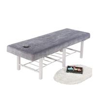 Couvre-lit épais en velours cristal, couvre-lit de beauté, couvre-lit de massage for hôpital, hôtel, salon de beauté(Grey,180X60CM)