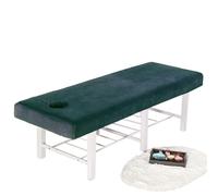 Couvre-lit épais en velours cristal, couvre-lit de beauté, couvre-lit de massage for hôpital, hôtel, salon de beauté(Darkgreen,180X60CM)