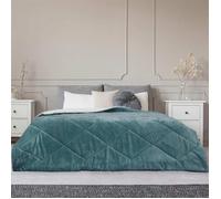 Couvre Lit Flanelle Sherpa Vert Home Deco Factory